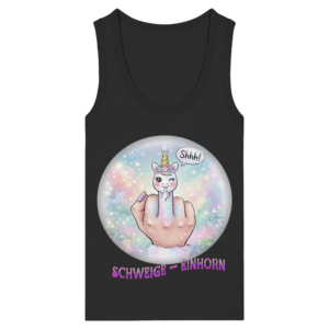 Schweigeeinhorn - Womens Organic Fitted Tank Top