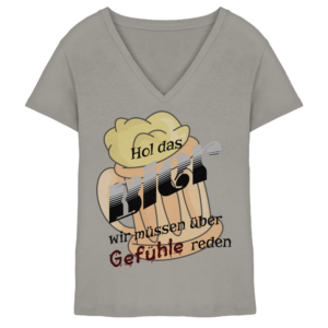 Bier und Gef&uuml;hle - Lady V-Neck