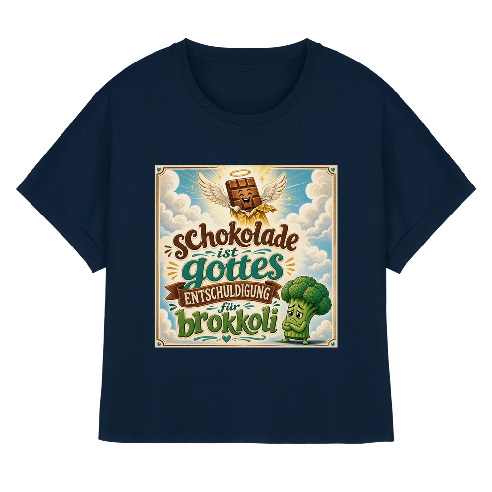 Brokkoli - Lady Rolled Sleeves Shirt – Bild 3