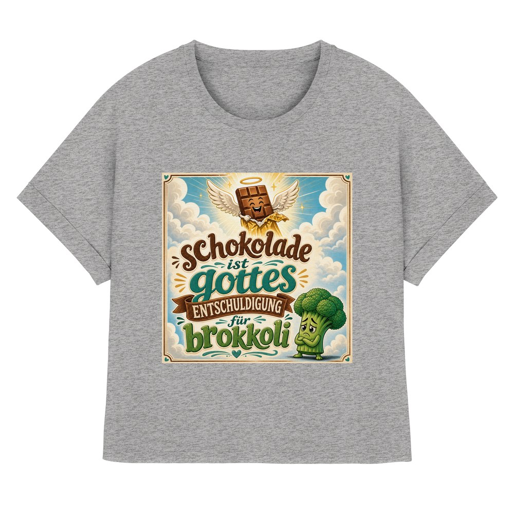 Brokkoli - Lady Rolled Sleeves Shirt – Bild 4