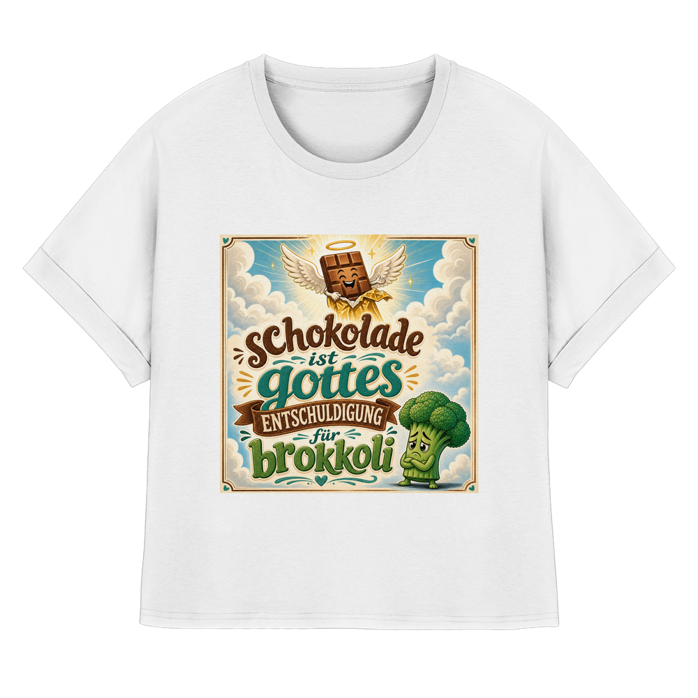Brokkoli - Lady Rolled Sleeves Shirt – Bild 5